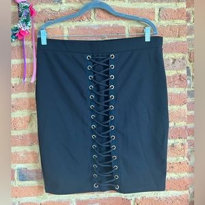 Black Body Con Skirt